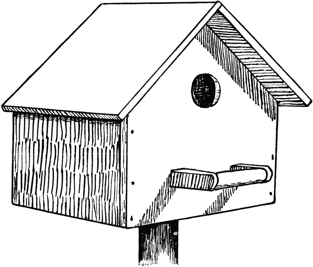 Bird House Coloring Pages bird house etc fAFFFF Printable Coloring4free