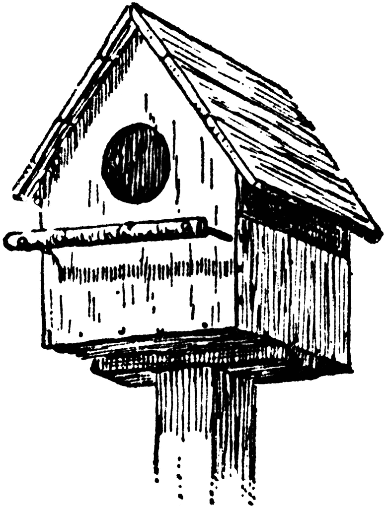 Bird House Coloring Pages birdhouse etc uaT1Qv clipart Printable Coloring4free