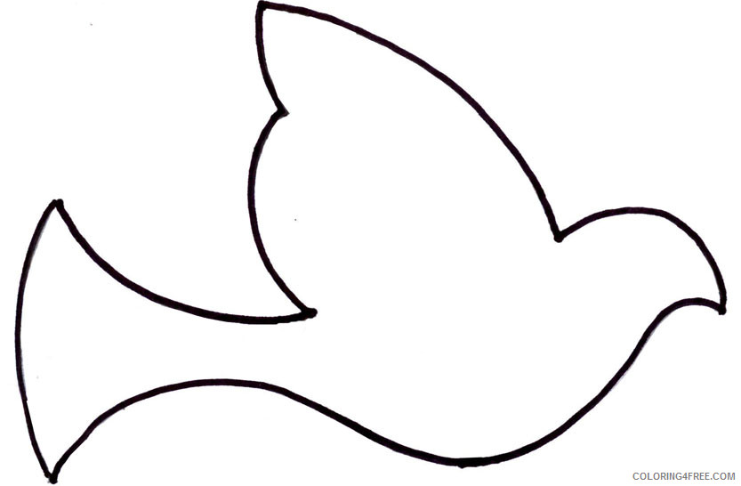 Bird Outline Coloring Pages 10 Simple Bird Outline Free Printable 