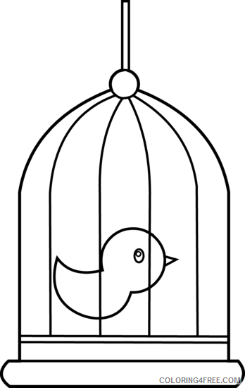 Birdcage Coloring Pages bird cage cliparts Printable Coloring4free