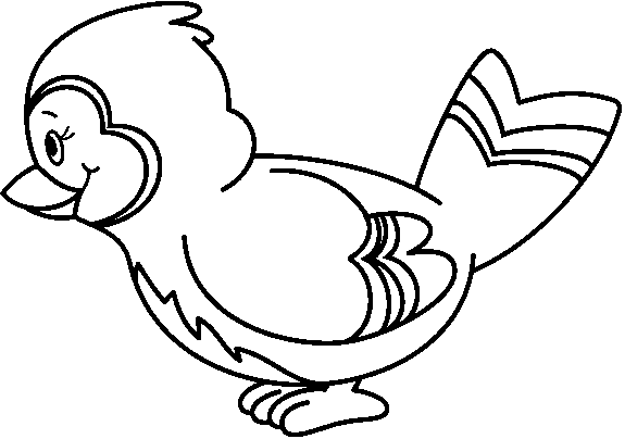 Black and White Bird Coloring Pages bird Printable Coloring4free