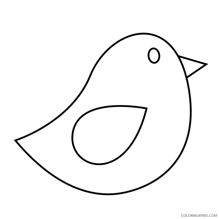 Black and White Bird Coloring Pages colorful Printable Coloring4free