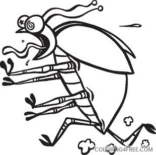 Black and White Bug Coloring Pages touring tiger bug b gone Printable Coloring4free