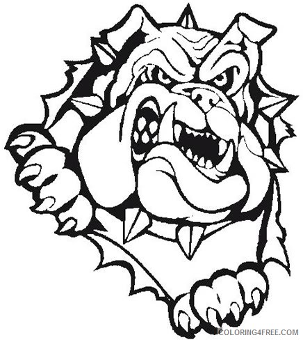 Black and White Bulldog Coloring Pages bulldog spice up your Printable Coloring4free