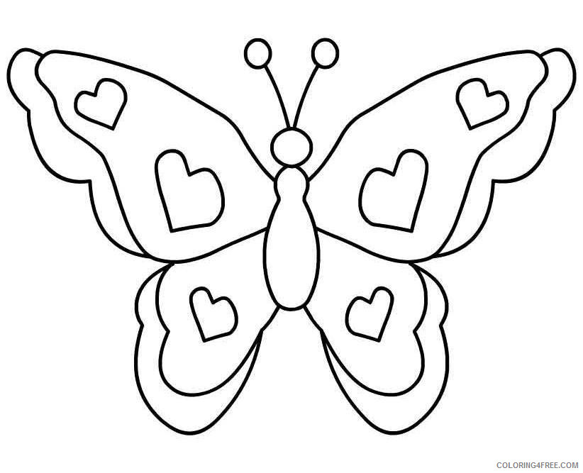 Black and White Butterfly Coloring Pages butterfly free images at Printable Coloring4free
