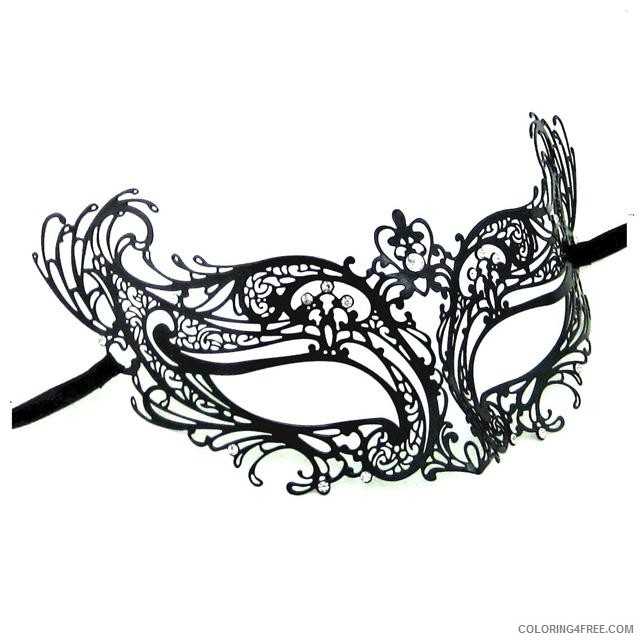 Black and White Butterfly Coloring Pages butterfly masquerade mask stunning Printable Coloring4free