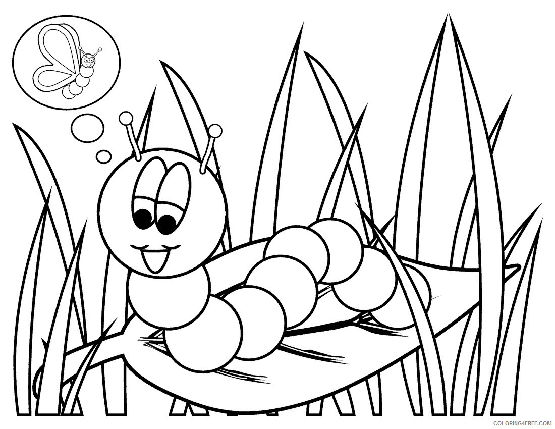 Black and White Caterpillar Coloring Pages caterpillar 104 jpg Printable Coloring4free