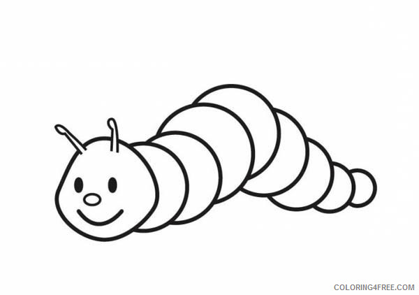 Black and White Caterpillar Coloring Pages caterpillar bfree Printable Coloring4free