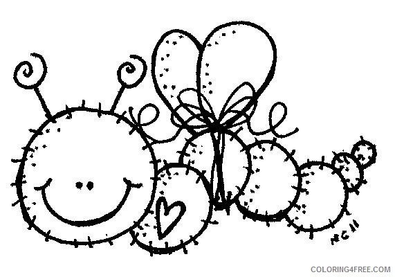 Black and White Caterpillar Coloring Pages caterpillar black and Printable Coloring4free