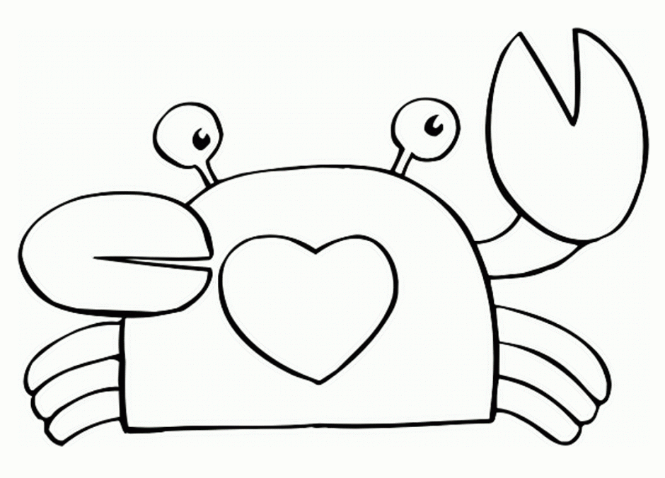 Black and White Crab Coloring Pages crab 77 gif Printable Coloring4free