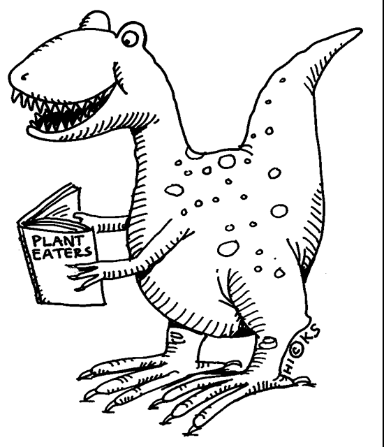 Black and White Dinosaur Coloring Pages Reading dinosaur gallery Printable Coloring4free