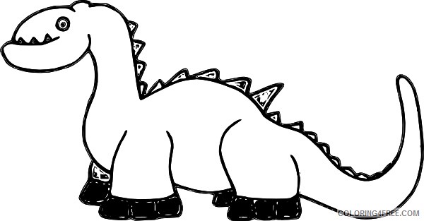 Black and White Dinosaur Coloring Pages dinosaur 86 jpg Printable Coloring4free