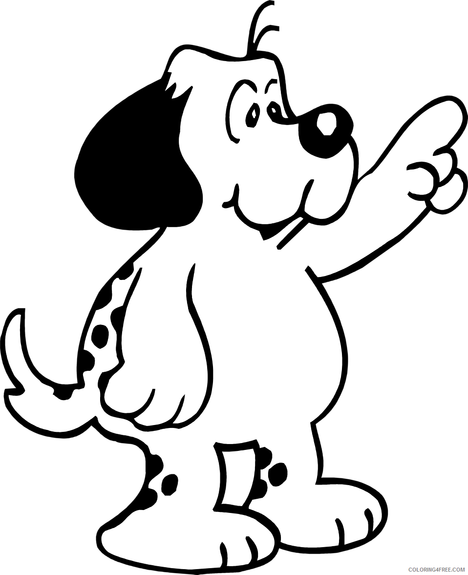 Black and White Dog Coloring Pages fast terrier Printable Coloring4free