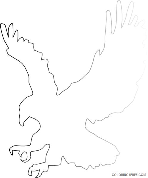 Black and White Eagle Coloring Pages eagle free Printable Coloring4free