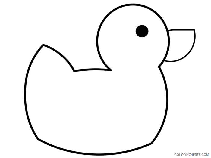 Black and White Rubber Duck Coloring Pages rubber duck black and Printable Coloring4free