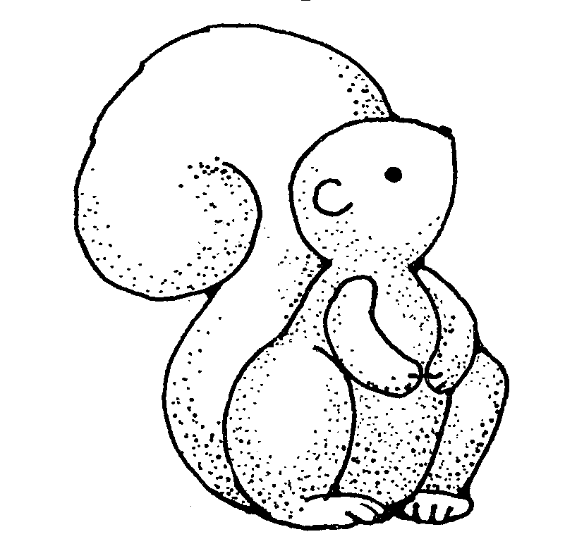 Black and White Squirrel Coloring Pages animated squirrel pin squirrel Printable Coloring4free