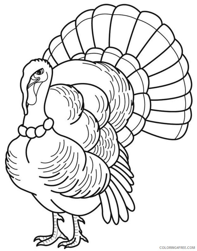 Black and White Turkey Coloring Pages turkey to color jpg dixie Printable Coloring4free
