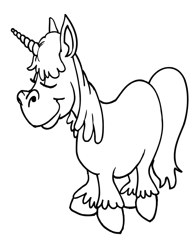 Black and White Unicorn Coloring Pages unicorn free cliparts Printable Coloring4free