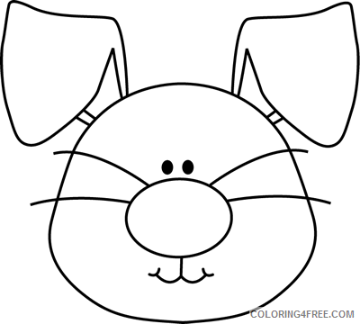 Bunny Face Coloring Pages bunny face Printable Coloring4free