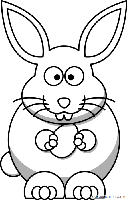 Bunny Outline Coloring Pages bunny Printable Coloring4free