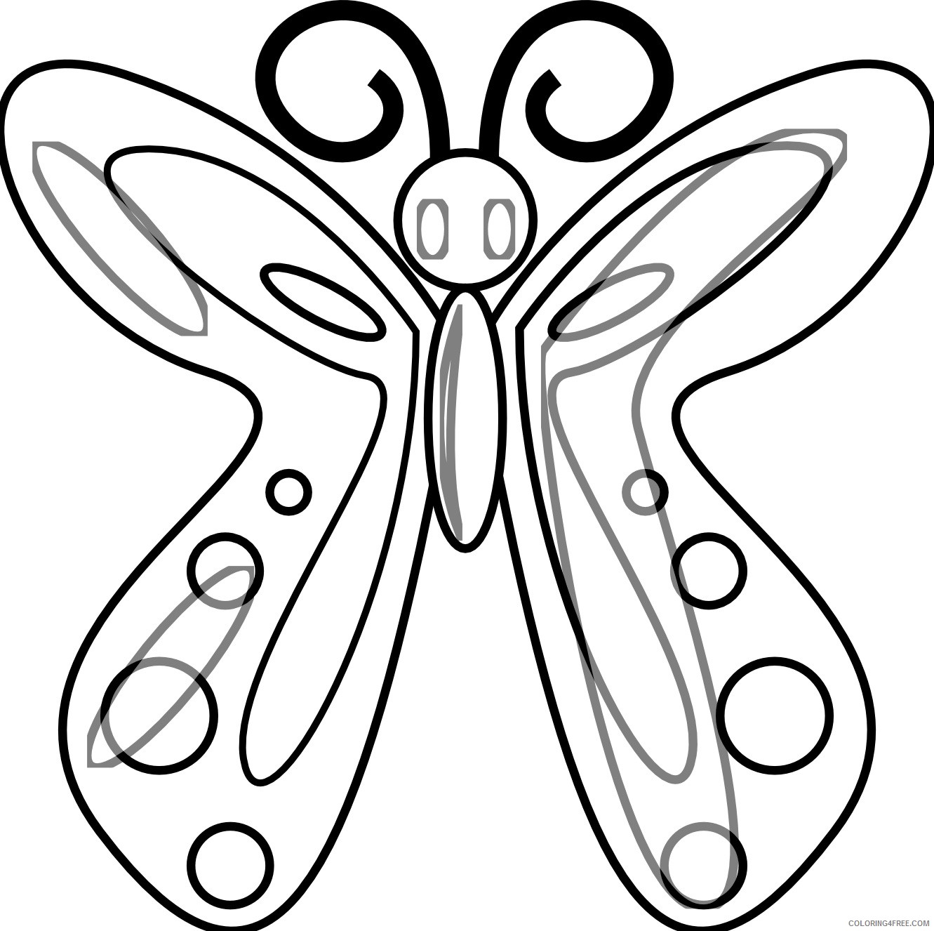 Butterfly Huge Coloring Pages free printable butterfly pages Printable Coloring4free