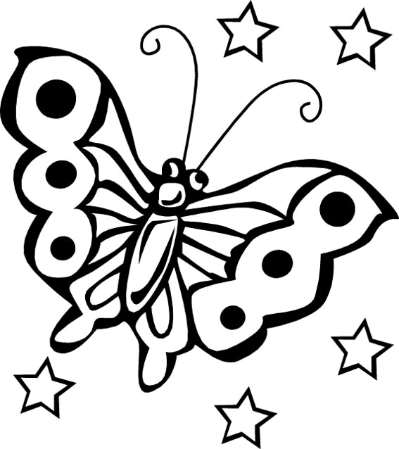 Butterfly Medium Coloring Pages pictures for kids butterfly Printable Coloring4free