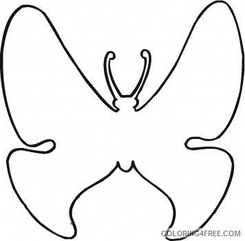 Butterfly Outline Coloring Pages butterfly outline bfree Printable Coloring4free
