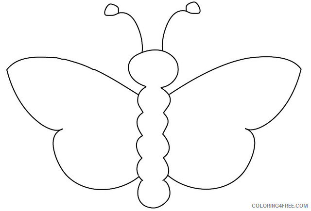 Butterfly Outline Coloring Pages butterfly outline flickr photo sharing Printable Coloring4free