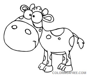 Calf Coloring Pages calf image black and Printable Coloring4free