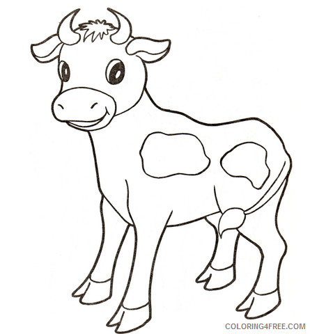 Calf Coloring Pages longhorn cow and calf coloring Printable Coloring4free