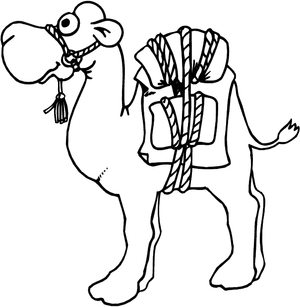 Camel Coloring Pages camel 0 gif Printable Coloring4free