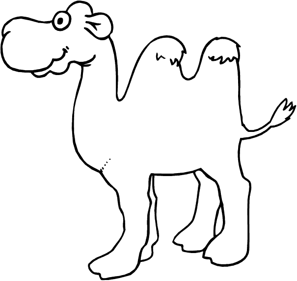 Camel Coloring Pages camel 1 gif Printable Coloring4free