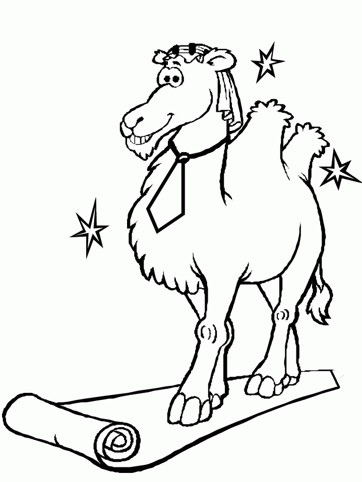 Camel Coloring Pages camel 13 gif Printable Coloring4free