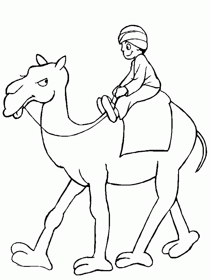 Camel Coloring Pages camel 9 gif Printable Coloring4free