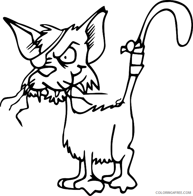 Cartoon Cat Coloring Pages cat fight cartoon cats fighting Printable Coloring4free