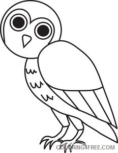 Cartoon Owl Coloring Pages cartoon owl Printable Coloring4free