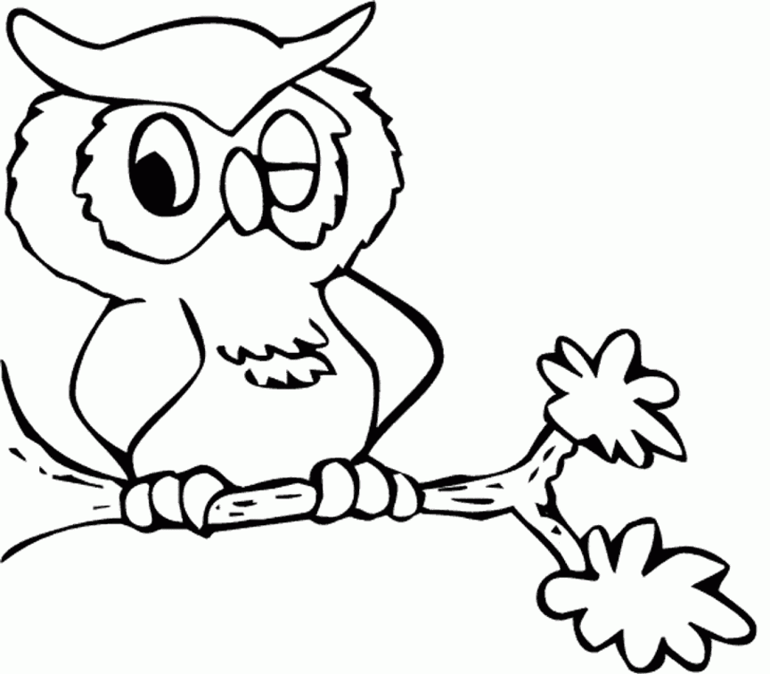 Cartoon Owl Coloring Pages cartoon owl clipart Printable Coloring4free