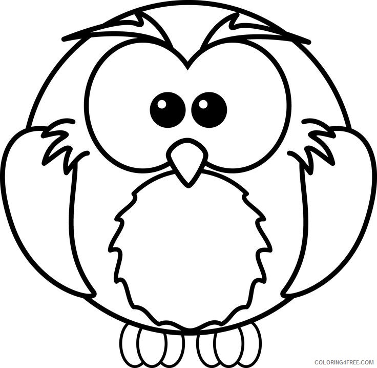 Cartoon Owl Coloring Pages search owls colors pages Printable Coloring4free
