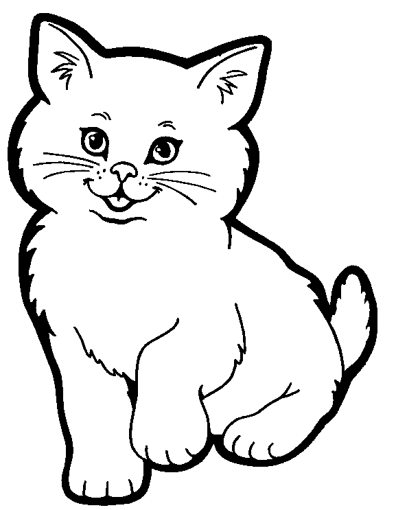 Cat Coloring Pages animals 185 gif Printable Coloring4free