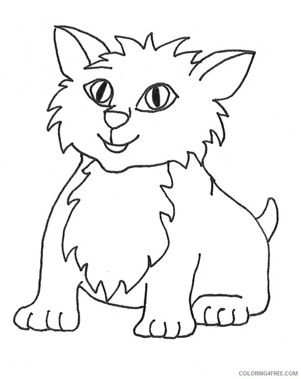 Cat Sketches Coloring Pages cat cat sketches Printable Coloring4free