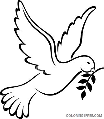 Christian Dove Coloring Pages christian dove symbol meaning christian Printable Coloring4free