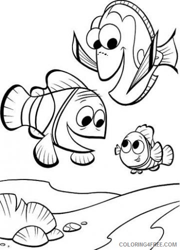 Clownfish Coloring Pages finding nemo and friends coloring Printable Coloring4free