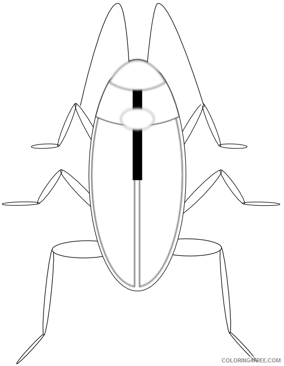 Cockroach Coloring Pages cockroach 83 png Printable Coloring4free