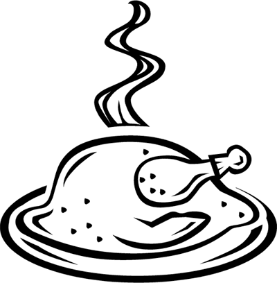 Cooked Turkey Coloring Pages Turkey cooked Printable Coloring4free