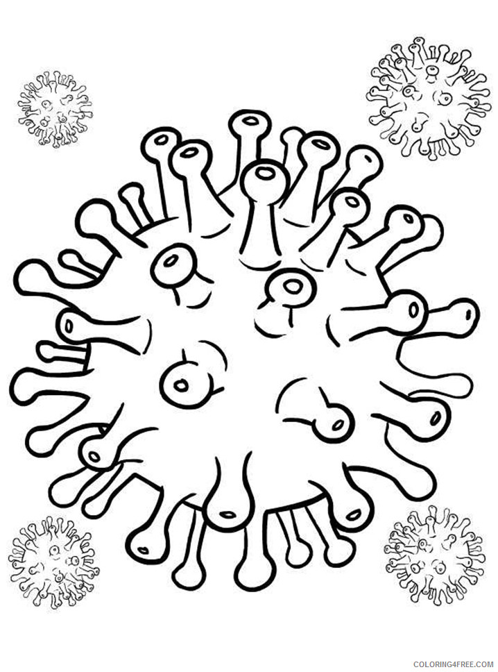 Corona Virus Covid 19 Coloring Pages Free Coronavirus 2020 Printable Coloring4free