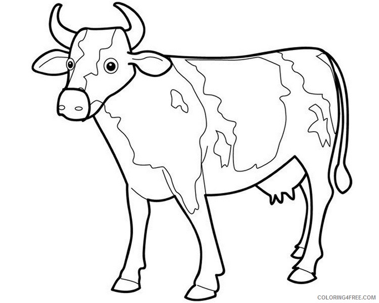 Cow Coloring Pages cow 20 jpg Printable Coloring4free
