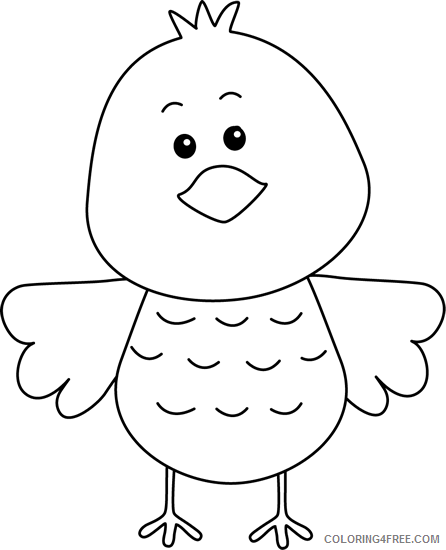 Cute Birds Coloring Pages cute bird Printable Coloring4free