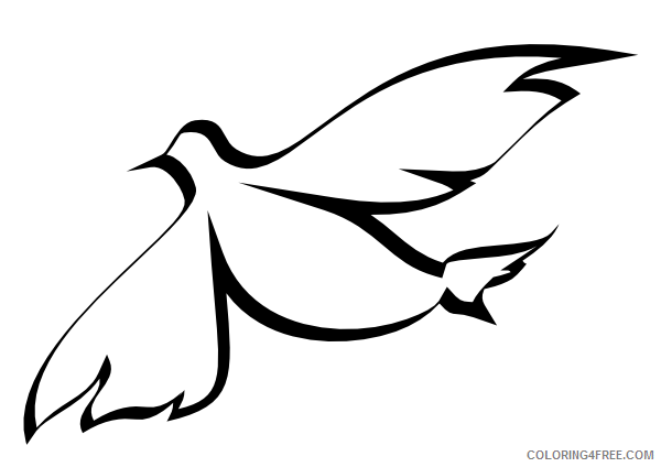 Dove Coloring Pages - Coloring4Free.com
