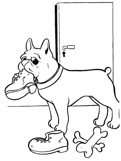 Dog Coloring Pages animals 142 gif Printable Coloring4free
