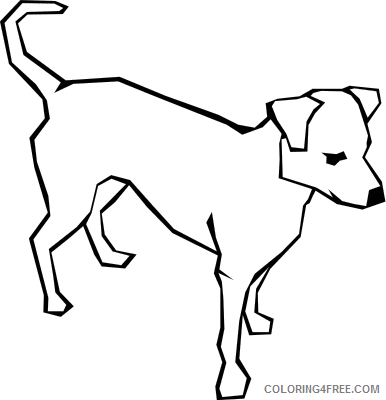 Dog Outline Coloring Pages dog 39 png Printable Coloring4free